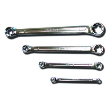 KLUCZE OCZKOWE "GWIAZDKI" E6-E24, 4 ELEM.