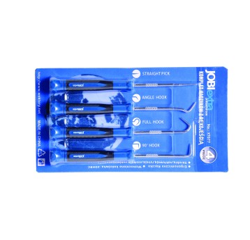 KOMPLET HACZYKÓW Z RĘKOJEŚCIĄ "JOBIEXTRA", 4 ELEM.