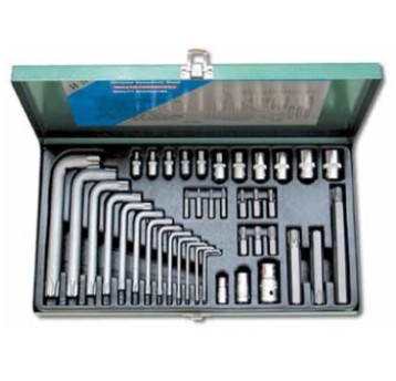 KOMPLET NASADEK, BITÓW I KLUCZY TORX, 1/2", 40EL.