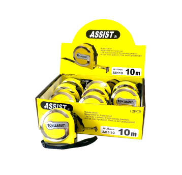 MIARA ZWIJANA 10 M ŻÓŁTA ASSIST, GR. 0,14MM
