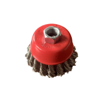 SZCZOTKA CZOŁOWA Z GW.M14 65MM STALOWA SPLOT 0.5MM