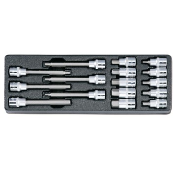 WKŁAD - ZESTAW NASADEK 1/2" Z BITEM HEX HONITON