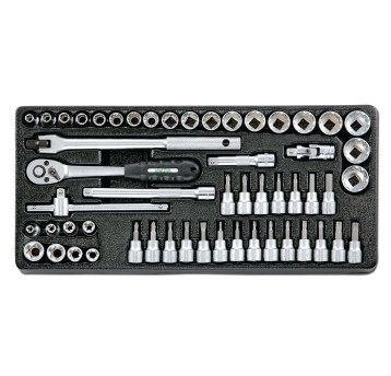 WKŁAD - ZESTAW NASADEK 3/8" 54 EL. HONITON