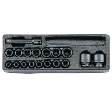 WKŁAD - ZESTAW NASADEK UDAROWYCH 1/2" 22EL HONITON