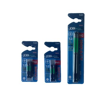 ZESTAW BITÓW IMPACT JOBIEXTRA, PH2, 100MM, 2 EL.