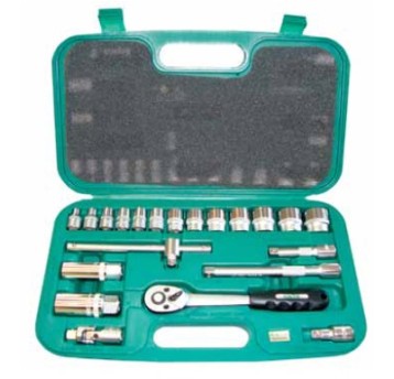 ZESTAW NARZĘDZI "HONITON" 3/8" 6-24MM 21 ELEM.