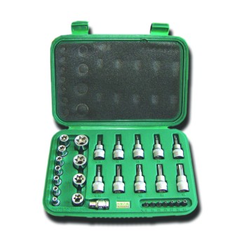 ZESTAW NASADEK-TORX 1/4"-3/8" WEWN. I ZEWN. 29 EL
